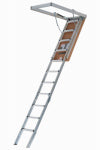 LOUISVILLE LADDER Louisville Elite Series AA2210 Attic Ladder, 7 ft 8 in to 10 ft 3 in H Ceiling, 22-1/2 x 54 in Ceiling Opening, 11-Step PAINT LOUISVILLE LADDER