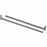 ASSA ABLOY AMERICAS RESIDENTIALI NC Adjustable Steel Closet Rod, Chrome, 30 to 48 In.