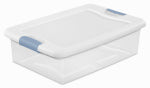 STERILITE Latching Storage Box, See-Through Base, 32 Qt. HOUSEWARES STERILITE