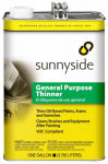 SUNNYSIDE Sunnyside 476G1 Paint Thinner, Liquid, Pungent, Clear, 1 gal PAINT SUNNYSIDE