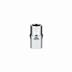 MILWAUKEE ELECTRIC TOOL CORP Metric 6-Point Shallow Socket, Four Flat Sides, 13 mm, 1/2 In. Drive