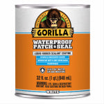 GORILLA Gorilla 105340 Rubberized Coating, Waterproof, White, 32 oz PAINT GORILLA