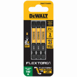 DEWALT DEWALT FlexTorq DWAF2TX40IR3 Impact Screwdriver Bit, T40 Drive, Torx Drive, 1/4 in Shank, Hex Shank, 2-1/4 in L, Steel TOOLS DEWALT