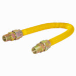 CASH ACME Eastman 30YE50V048B Gas Connector, 3/8 x 1/2 in, FIP x MIP, Stainless Steel, Epoxy-Coated, 48 in L, 5/8 in OD PLUMBING, HEATING & VENTILATION CASH ACME