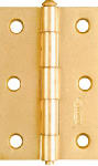 ASSA ABLOY AMERICAS RESIDENTIALI NC 2-Pk., 3 x 2 In. Narrow Hinges, Light-Duty, Dull Brass