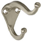 ASSA ABLOY AMERICAS RESIDENTIALI NC Coat & Hat Hook With Ball Tip, Die-Cast Zinc With Satin Nickel Finish HARDWARE & FARM SUPPLIES ASSA ABLOY AMERICAS RESIDENTIALI NC