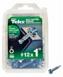 TEKS Teks 21340 Screw, #12 Thread, 1 in L, Coarse Thread, Hex Drive, Self-Drilling, Self-Tapping Point, Steel, Zinc, 100 PK HARDWARE & FARM SUPPLIES TEKS