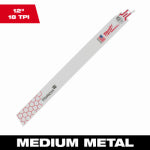 MILWAUKEE Milwaukee Torch SAWZALL Series 48-01-2789 Reciprocating Saw Blade, 1 in W, 12 in L, 18 TPI, Bi-Metal Cutting Edge TOOLS MILWAUKEE