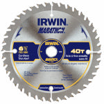 IRWIN Irwin Marathon 14023 Circular Saw Blade, 6-1/2 in Dia, 5/8 in Arbor, 40-Teeth, Carbide Cutting Edge TOOLS IRWIN