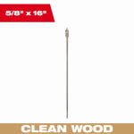 MILWAUKEE ELECTRIC TOOL CORP Wood Spade Drill Bit, 5/8 x 16 In. TOOLS MILWAUKEE ELECTRIC TOOL CORP