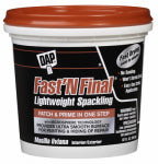 DAP DAP 12142 Lightweight Spackling, Latex, Oil Base, White, 1 qt Tub PAINT DAP