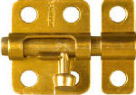 ASSA ABLOY AMERICAS RESIDENTIALI NC Window Bolt, Dull Brass, 2 In.