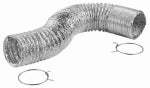 LAMBRO INDUSTRIES Clothes Dryer Transition Foil Flex Duct & Clamps, UL 2158A, 4 In. x 8 Ft.