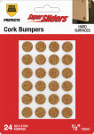 SHEPHERD HDWE. PROD., LLC. Super Sliders 1/2 In. Bumpers Round Cork Furniture Pads (24-Piece)
