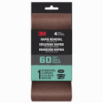 3M 3M 27388 Sanding Belt, 4 in W, 24 in L, 60 Grit, Aluminum Oxide Abrasive TOOLS 3M