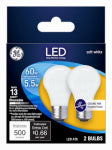 GE GE 25986 LED Bulb, General Purpose, A15 Lamp, 60 W Equivalent, E26 Lamp Base, Dimmable, Frosted, Soft White Light ELECTRICAL GE