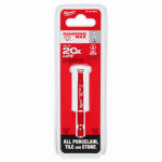 MILWAUKEE Milwaukee Diamond Plus 49-56-0505 Hole Saw, 1/4 in Dia, 1 in D Cutting, 5/8-18 Arbor, Diamond Grit Cutting Edge TOOLS MILWAUKEE