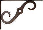 ASSA ABLOY AMERICAS RESIDENTIALI NC 8 x 5-1/2 In. Antique Bronze Ornamental Shelf Bracket