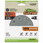 GATOR Gator Shopsmith 9023 Sanding Disc, 5 in Dia, 120 Grit, Fine, Aluminum Oxide Abrasive, Film Backing, Vented PAINT GATOR