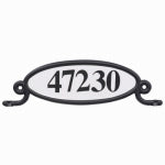 SOLAR GROUP Reflective Address Number Plaque, Black Plastic HARDWARE & FARM SUPPLIES SOLAR GROUP