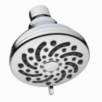 HOMEWERKS WORLDWIDE LLC Serene 6-Setting 3.5" in. Fixed Mount Showerhead Showerhead in Chrome