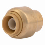 SHARKBITE SharkBite U512LFA End Cap, 3/8 in, Brass, Chrome, 200 psi Pressure PLUMBING, HEATING & VENTILATION SHARKBITE