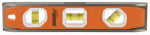 HULTAFORS Johnson 1435-1000 Torpedo Level, 10-3/4 in L, 3-Vial, Magnetic, Aluminum, Black TOOLS HULTAFORS