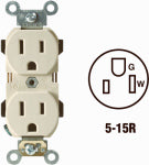 LEVITON MFG CO IV DUPLEX OUTLET ELECTRICAL LEVITON MFG CO