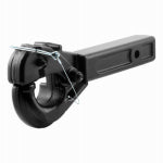 CURT Curt 48005 Pintle Hook, 10,000 lb Working Load, Steel, Gloss Black AUTOMOTIVE CURT