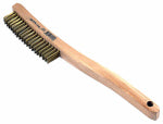 FORNEY INDUSTRIES INC Wire Scratch Brush, Brass Bristles, Wood Handle