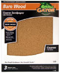 GATOR Gator 4462 Sanding Sheet, 11 in L, 9 in W, Coarse, 60 Grit, Garnet Abrasive, Paper Backing PAINT GATOR