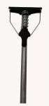 ABCO PRODUCTS Household Spring-Lever Metal Mop Handle & Plastic Head, 48 x 7/8 In.