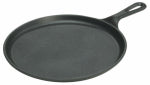 LODGE MFG Logic Griddle, Seasoned Cast Iron, 1/2 x 10-1/2-In. Round