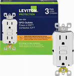 LEVITON MFG CO 3PK 15A WH S/TT OUTLET ELECTRICAL LEVITON MFG CO