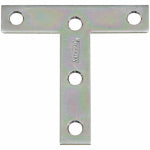 ASSA ABLOY AMERICAS RESIDENTIALI NC 2-Pk., 4 x 4 In. Zinc "T" Plate