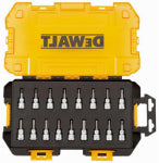 DEWALT DEWALT DWMT73806 Socket Set, 17-Piece, Chrome Vanadium, Polished Chrome Vanadium TOOLS DEWALT