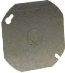 RACO INCORPORATED Octagon Cover, Flat, Steel, 1/2 In. Knockout, 4 In. Blank ELECTRICAL RACO INCORPORATED