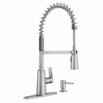MOEN INC Edwyn Single Handle, High Arc Kitchen Faucet, Pull-Down Spray, Spot-Resistant Stainless Steel PLUMBING, HEATING & VENTILATION MOEN INC