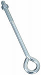ASSA ABLOY AMERICAS RESIDENTIALI NC Eye Bolt With Hex Nut,2160BC, Zinc, 5/8 x 12 In.