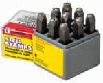HANSON C H CO Number Stamp Set, Steel, 1/4 In., 9-Pc. TOOLS HANSON C H CO