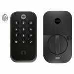 MASTERLOCK YALE Assure Lock 2 Touch Deadbolt, Black Suede Keyed Smart Entry Door Lock with Wi-Fi Connected Keypad and Fingerprint Scanner for Code Entry and Remote Access,