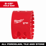 MILWAUKEE Milwaukee Diamond Plus 49-56-5660 Hole Saw, 2-1/2 in Dia, 1-1/2 in D Cutting, 5/8-18 Arbor, 4 TPI TOOLS MILWAUKEE