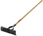 TRUE TEMPER True Temper 2914000 Rake Thatch, 15 in L Tine, 19-Tine, Hardwood Handle LAWN & GARDEN TRUE TEMPER