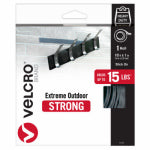 VELCRO BRAND VELCRO Brand 91365 Hook and Loop Fastener, 1 in W, 10 ft L, Nylon, Titanium, Rubber Adhesive HARDWARE & FARM SUPPLIES VELCRO BRAND