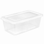 STERILITE 6QT Storage Box/WHT Lid