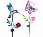 FUSION PRODUCTS LTD. Solar Fiber Optic Stick Light, Hummingbird or Butterfly, 31 In. High ELECTRICAL FUSION PRODUCTS LTD.
