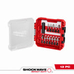 MILWAUKEE Milwaukee SHOCKWAVE Impact Duty 48-32-4035 Driver Bit Set, 13-Piece, All-Purpose, Magnetic, Steel TOOLS MILWAUKEE