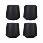 SHEPHERD HDWE. PROD., LLC. Super Slider Tips 1-1/8 inch Rubber Black 4 Pc