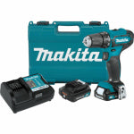 MAKITA USA INC 12-Volt Max CXT Cordless Drill/Driver Kit, 3/8 In., 2 Lithium-Ion Batteries TOOLS MAKITA USA INC
