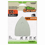 GATOR Gator 5172 Mouse Sander Abrasive Sheet, 5-1/4 in L, 3-3/4 in W, Fine, 120 Grit, Aluminum Oxide Abrasive TOOLS GATOR